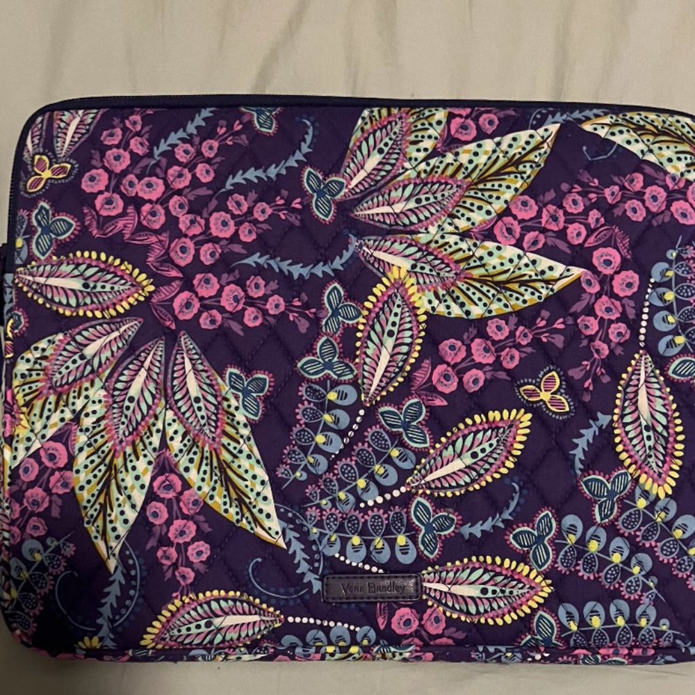 Vera Bradley Laptop Sleeve in Batik Leaves